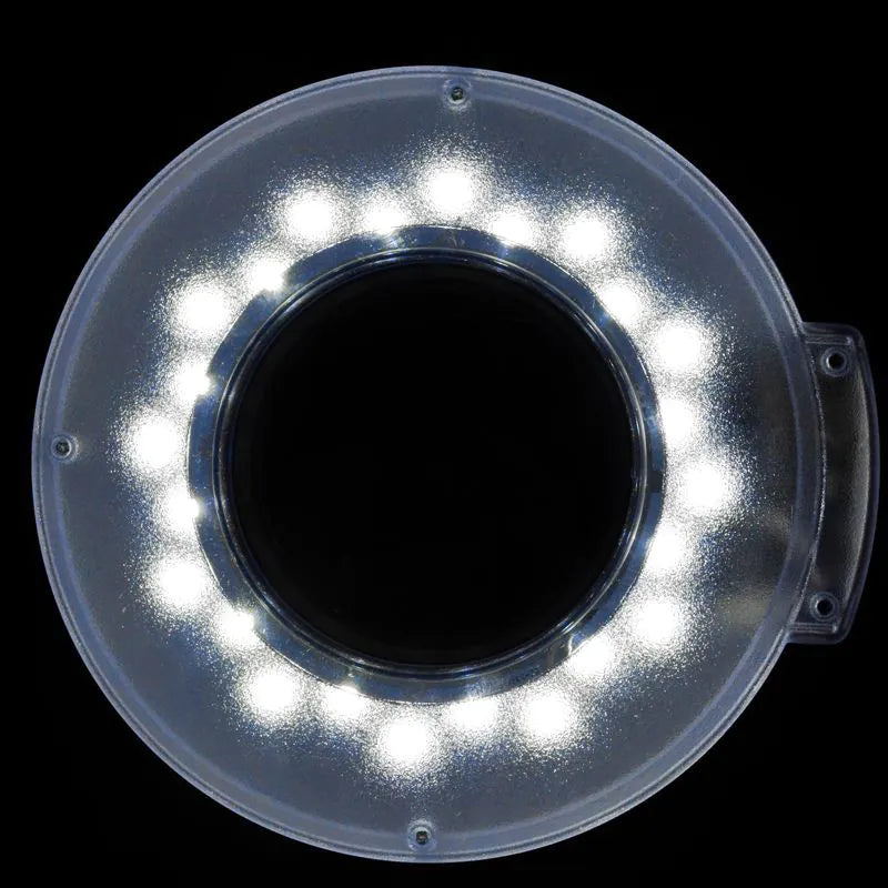 S5 led forstørrelses lampe + tripod (Sort eller Hvid)