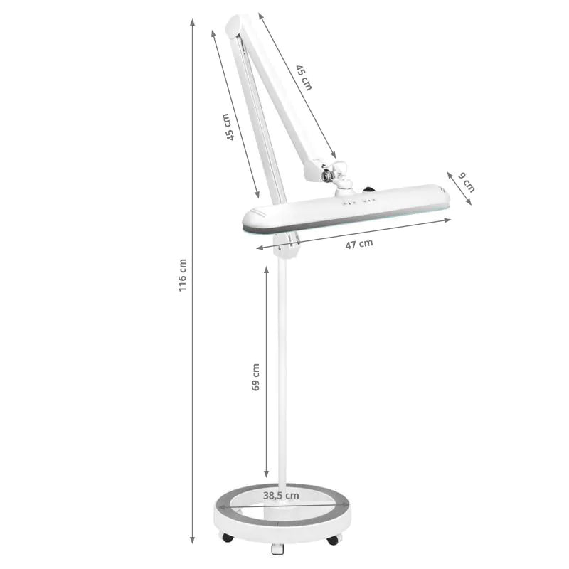 Elegant LED arbejdslampe 801-tl med regulerende lys intensitet og farve