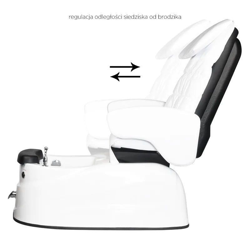 Spa pedicure stol as-122 Hvid m. massage funktion