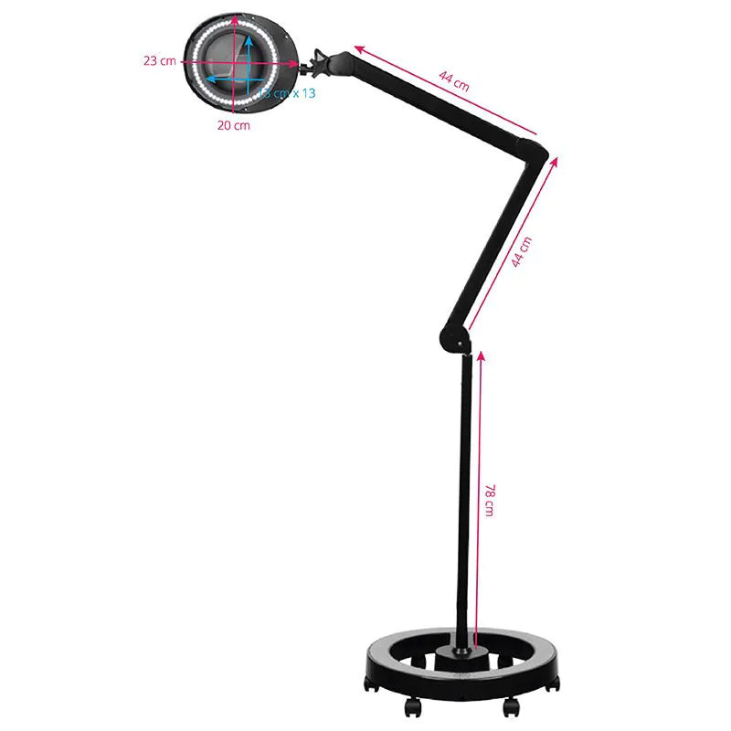 Elegante 6025 60 LED SMD 5D (Sort eller Hvid) forstørrelseslampe m. tripod