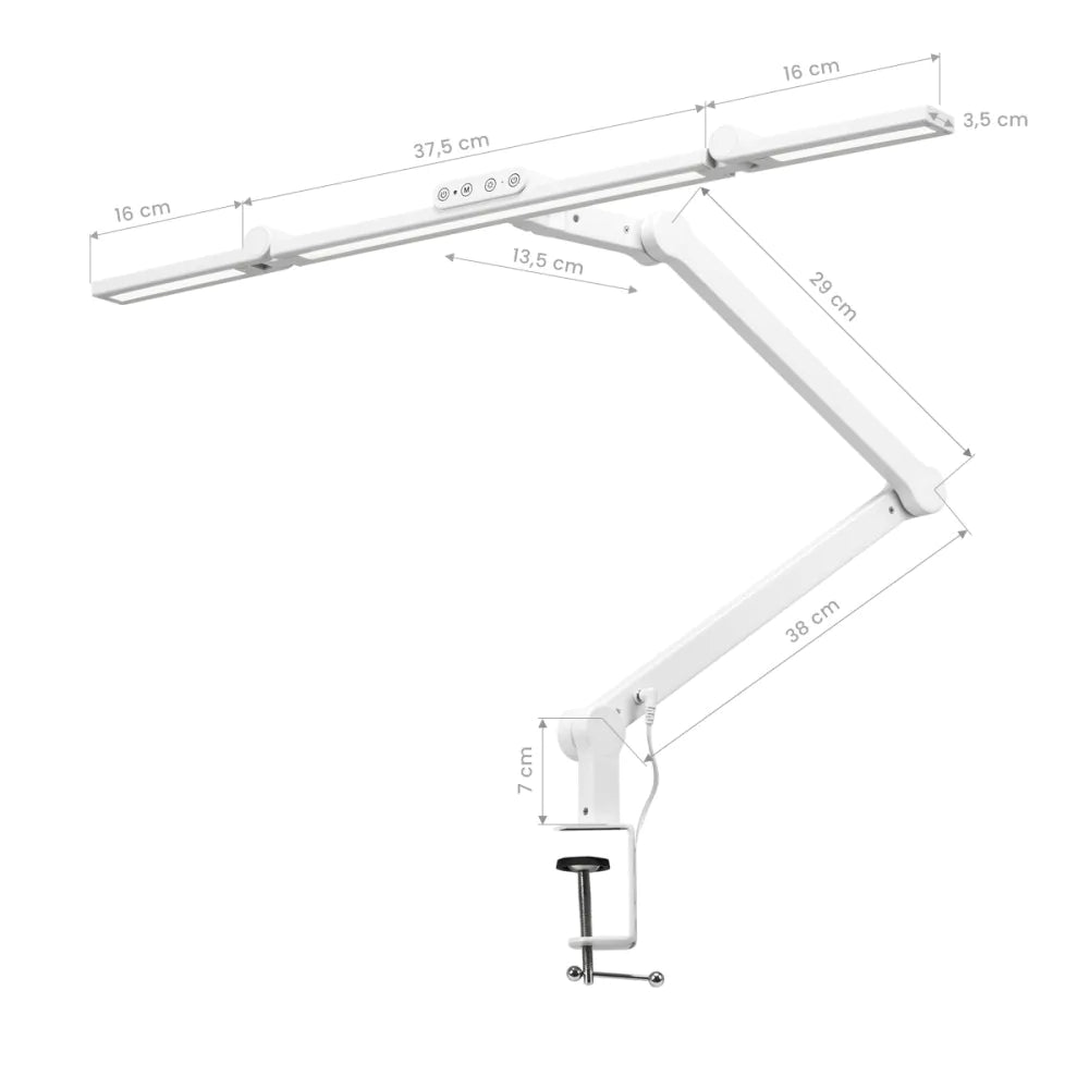 Glow L03 bordlampe (Sort/Hvid)