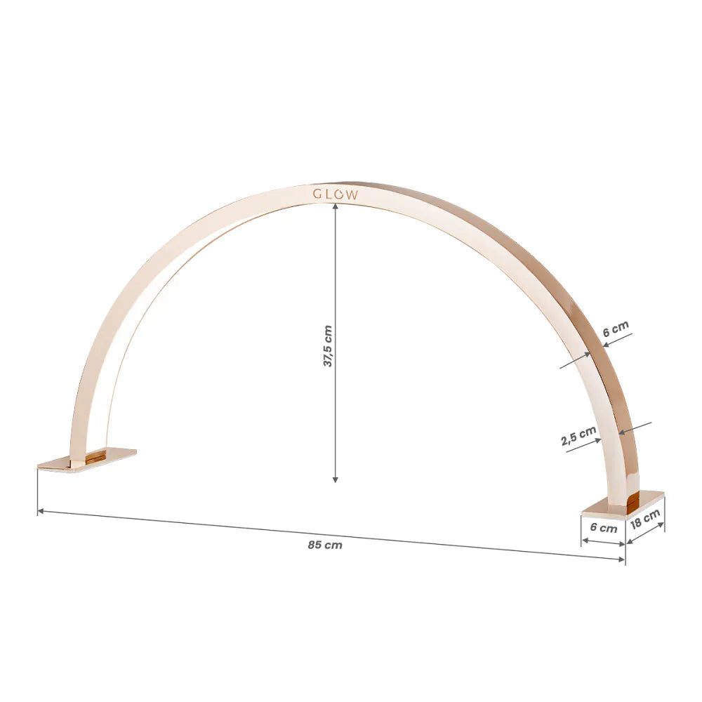 GLOW manicure lampe ARCHE II guld kobber (85cm x 37,5cm)