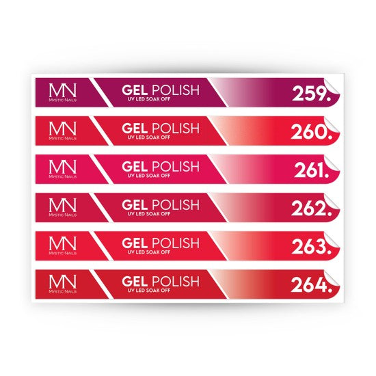 Tip Stick Gel Polish Sticker - 259-264