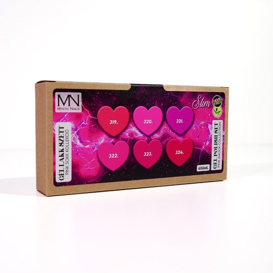 Gel Polish Set 04 - Pink Shock collection (HEMA-free) - 6 x 6 ml