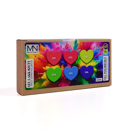 Gel Polish Set 06 - Crazy Colors collection (HEMA-free) - 6 x 6 ml