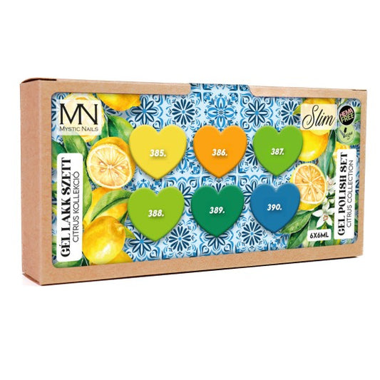 Gel Polish Set 18 - Citrus (HEMA-free) - 6 pcs x 6ml