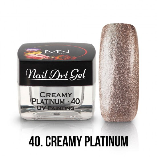 Painting Nail Art Gel - 40 - Creamy Platinum - (TPO-Fri) - 4g