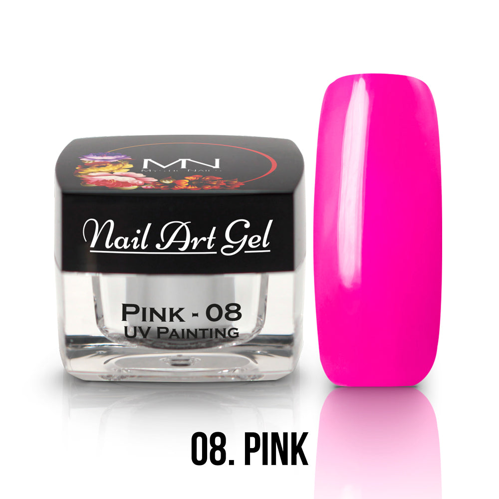 Painting Nail Art Gel - 08 - Pink - (HEMA+TPO-Fri) 4g