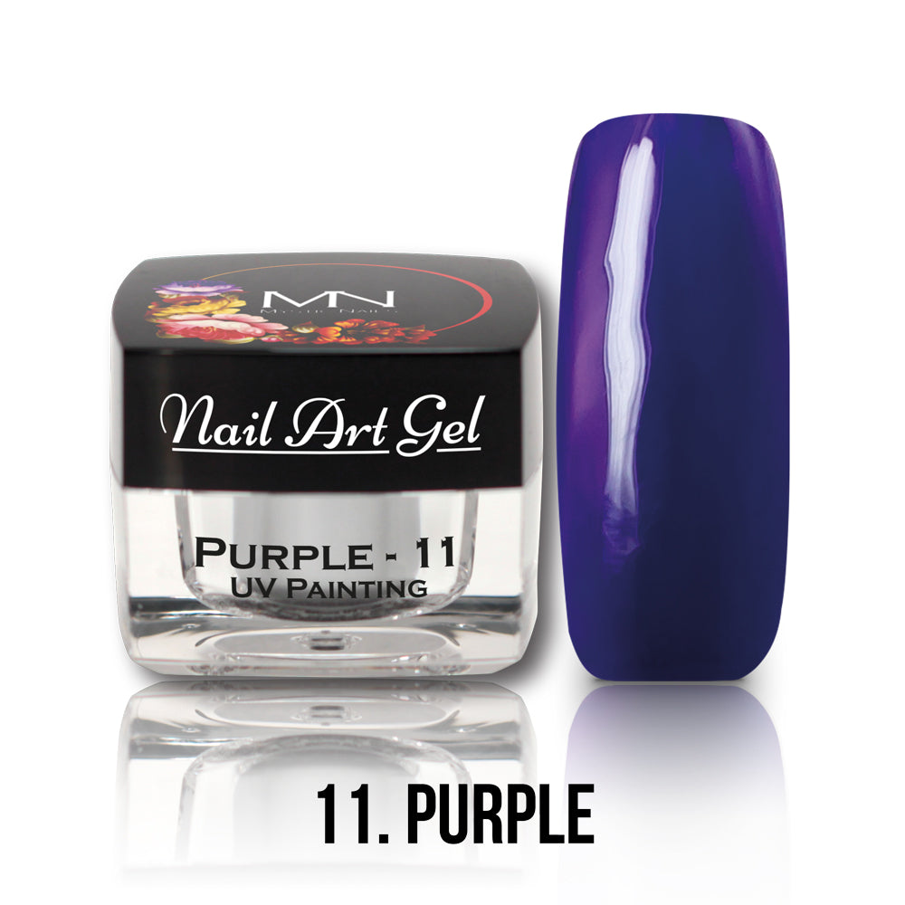 Painting Nail Art Gel - 11 - Purple - (HEMA+TPO-Fri) 4g