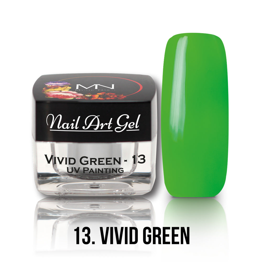 Painting Nail Art Gel – 13 - Vivid Green - (HEMA+TPO-Fri) 4g