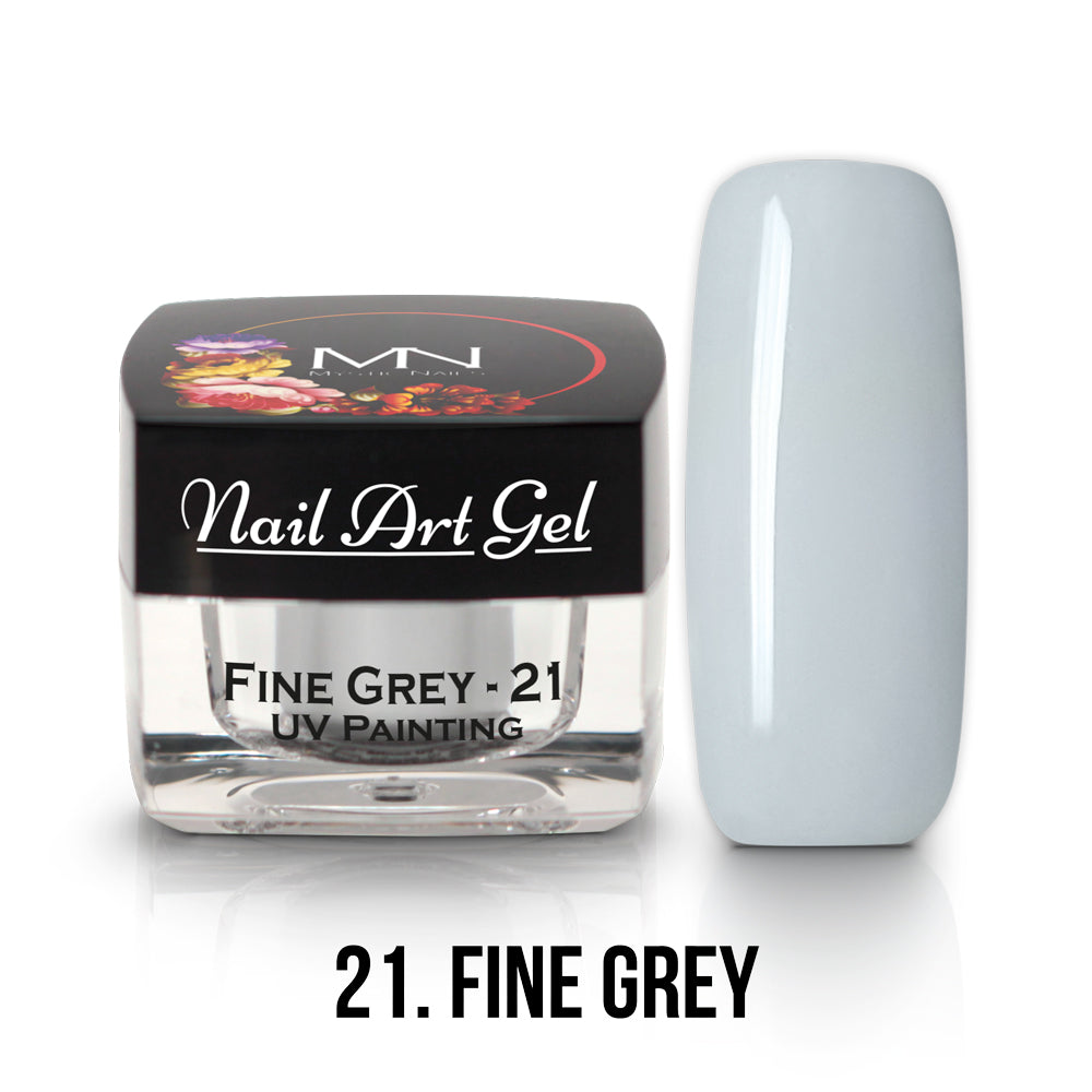 Painting Nail Art Gel - 21 - Fine Grey - (HEMA+TPO-Fri) 4g