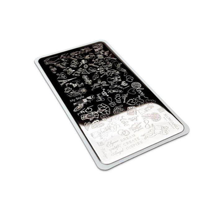 Dark Valentine + Stamping plade (nr. 4 eller nr. 5 - tilfældigt udvalgt) Box