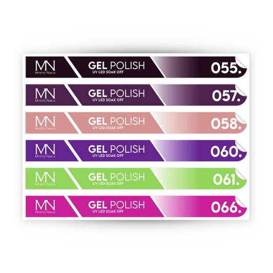 Tip Stick Gel Polish Sticker - 055-066
