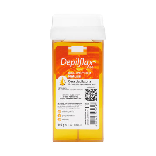 Depilflax 100 hårfjerningsvokspatron, naturlig 110 g