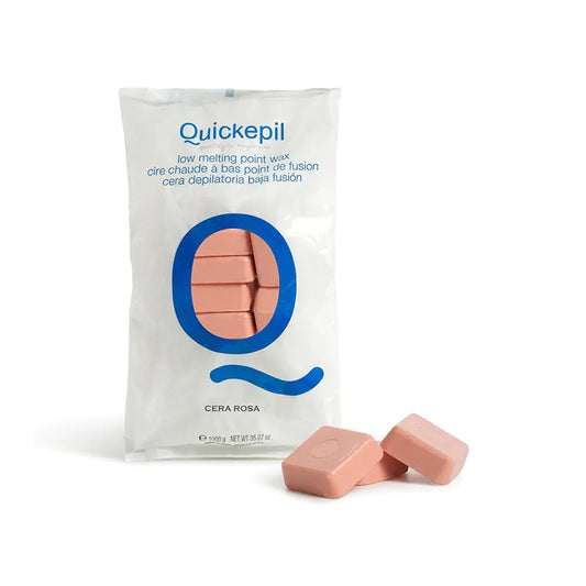 Quickepil Hårdt hårfjerningsvoks rose strimmelfri 1 kg pink