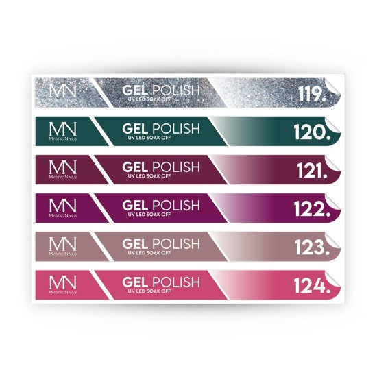 Tip Stick Gel Polish Sticker - 119-124