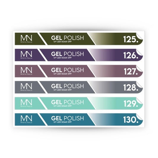 Tip Stick Gel Polish Sticker - 125-130
