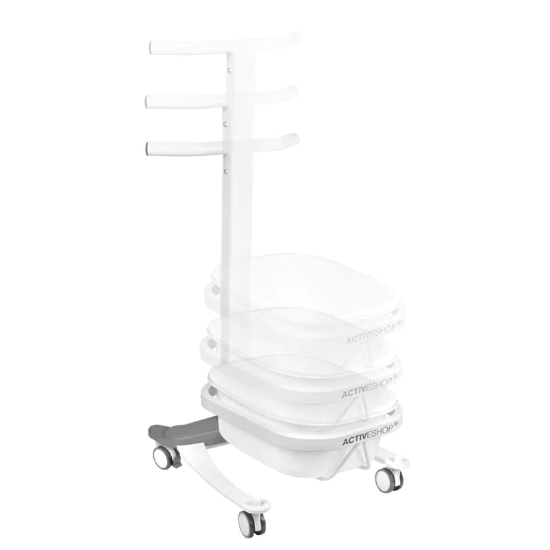 Pedicurebakke på hjul med løftefunktion