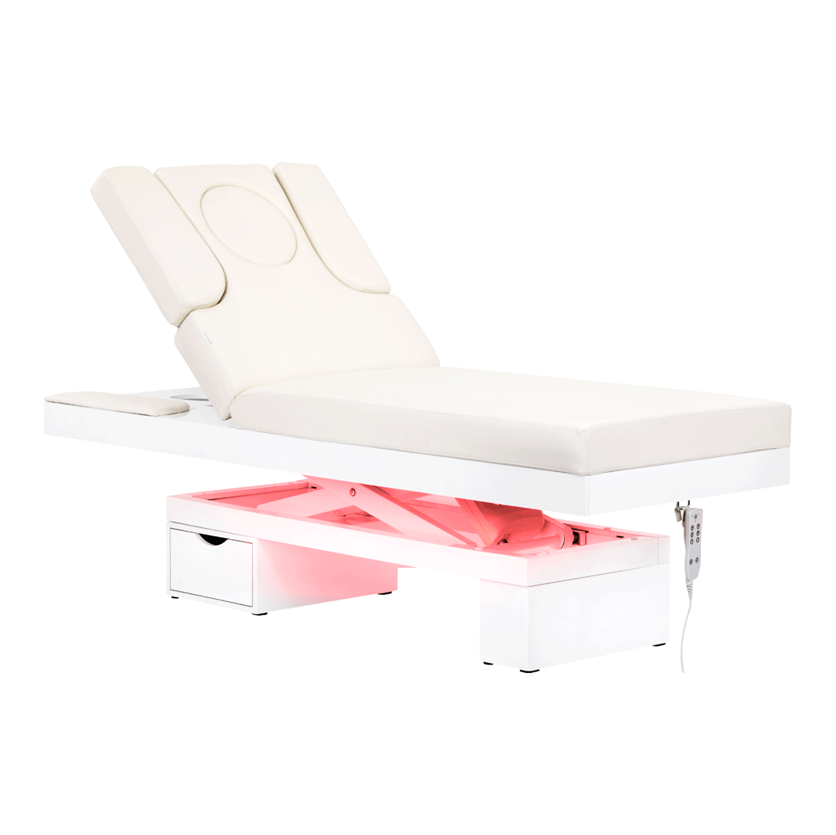 Spa kosmetisk briks med varme azzurro 815b Hvid