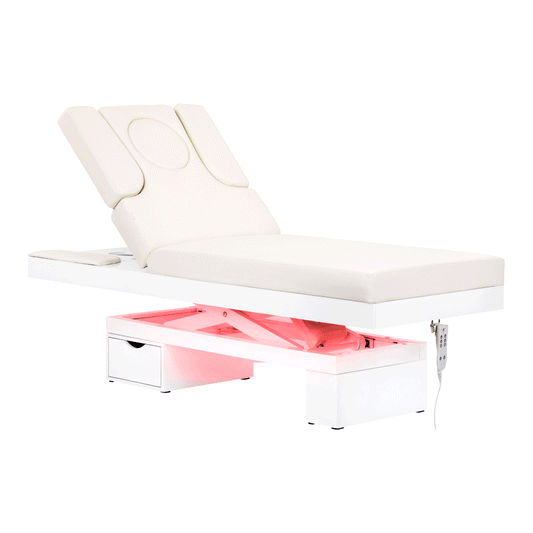 Spa kosmetisk briks med varme azzurro 815b Hvid