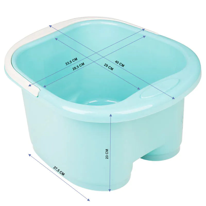 Pedicure skål m. ruller blå