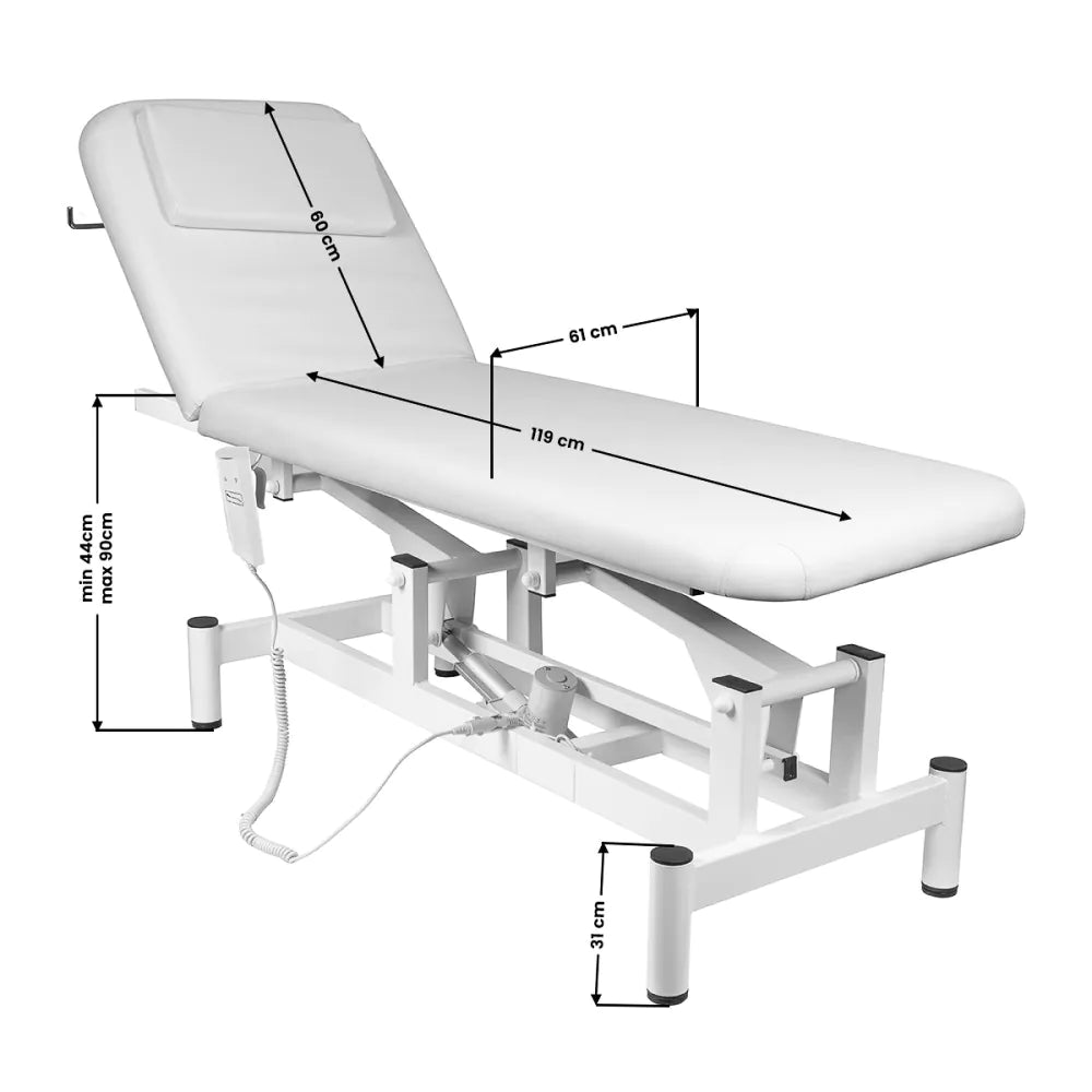 Elektrisk massagebriks 079 1 intens. Hvid, Sort eller Grå