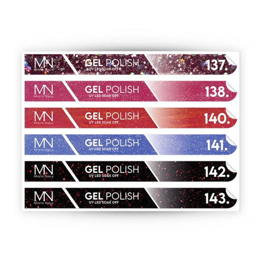 Tip Stick Gel Polish Sticker - 137-143
