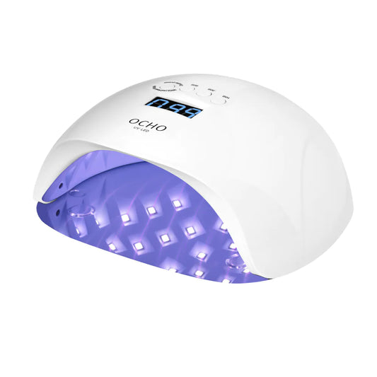 UV LED Lamp OCHO NAILS X13 65W hvid m. spejlbund