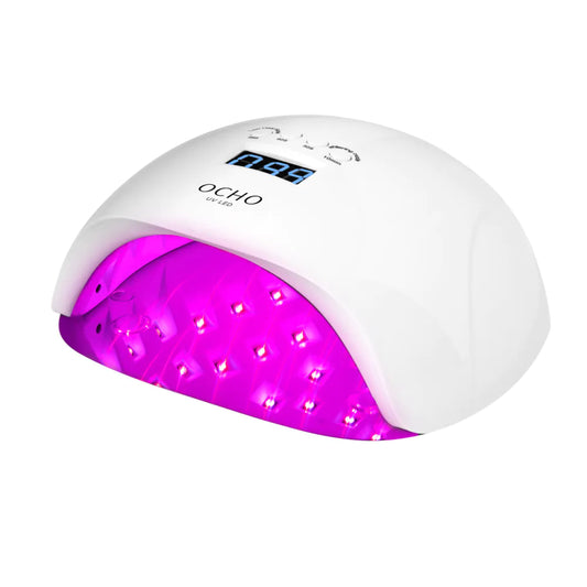 LED UV Lamp OCHO NAILS X13 Plus 65W m. Rød lysterapi - Hvid
