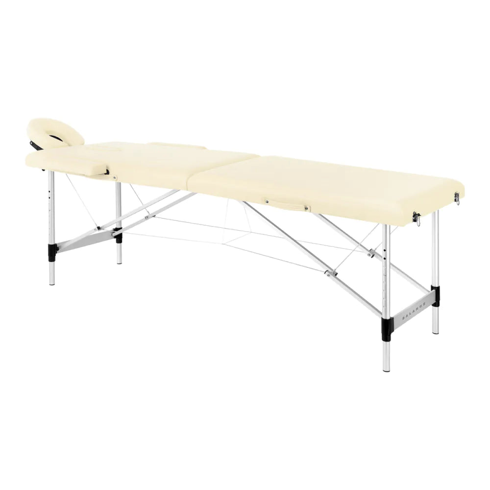 BALANCE aluminium foldbar massagebriks 2-delt Sort, Cream eller Pink