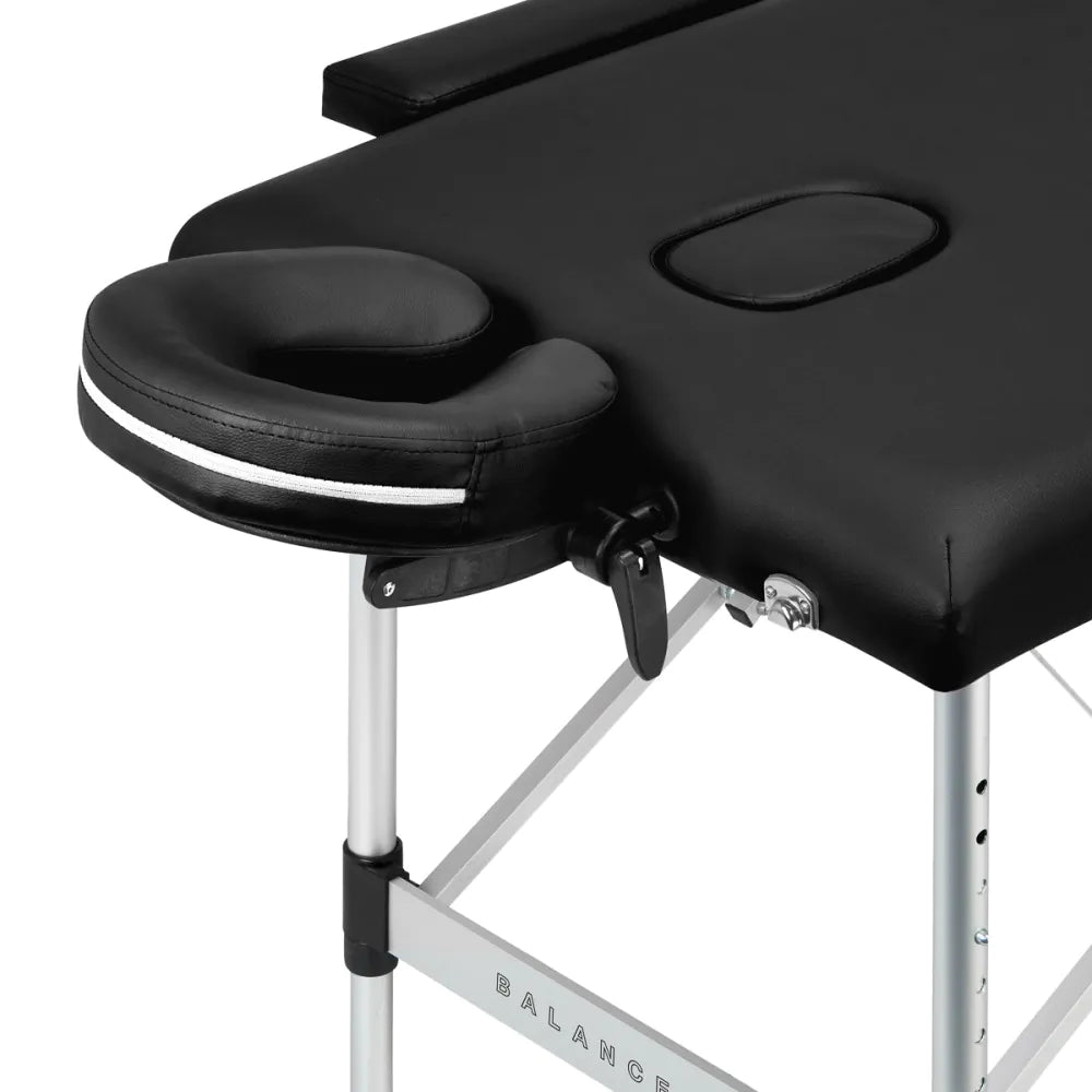 BALANCE aluminium foldbar massagebriks 2-delt Sort, Cream eller Pink