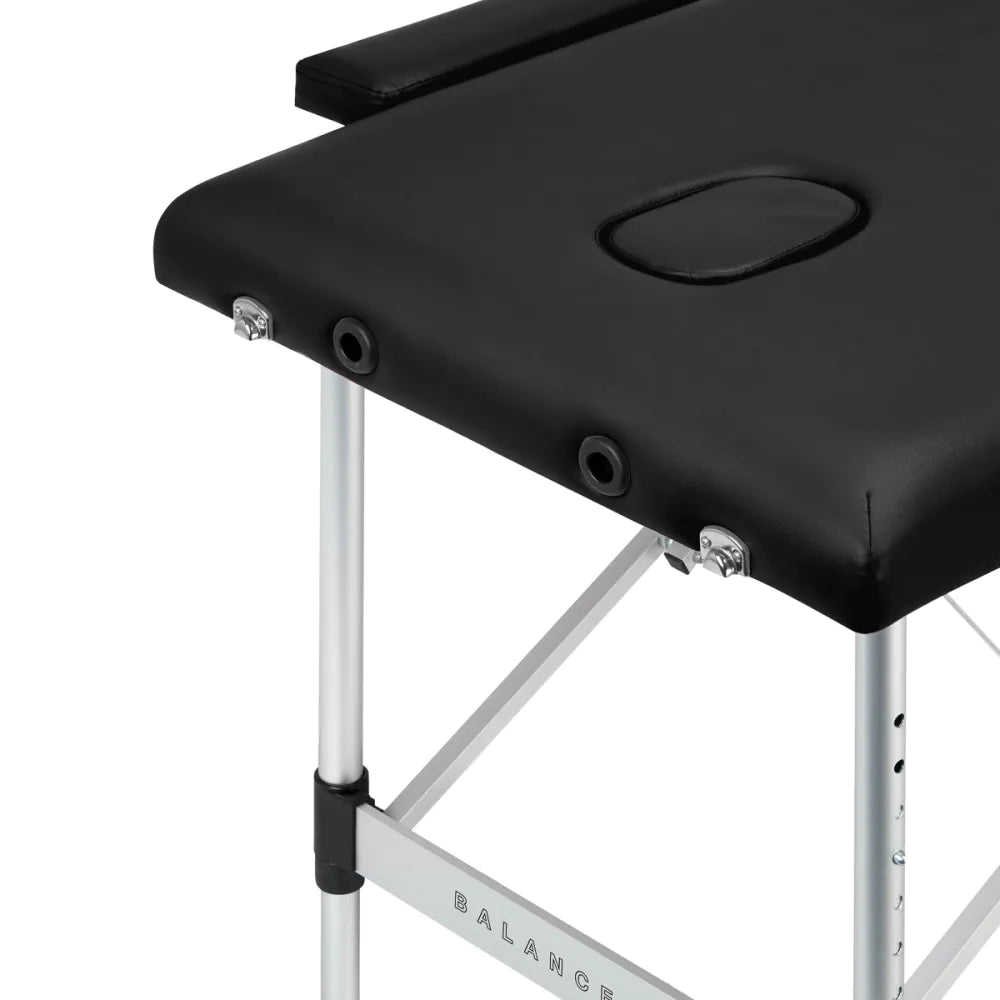 BALANCE aluminium foldbar massagebriks 2-delt Sort, Cream eller Pink