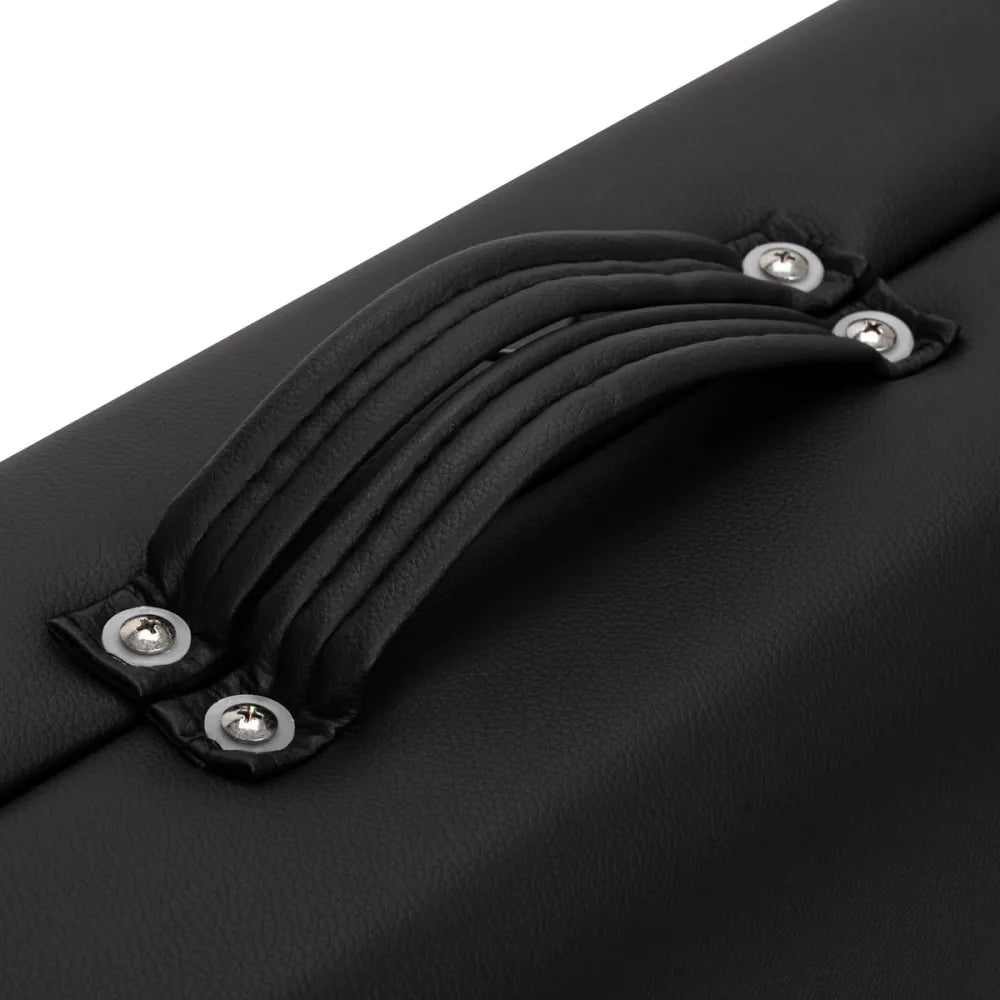 BALANCE Foldbar træ massagebriks 2 segmenter 190x70 HVID ELLER SORT