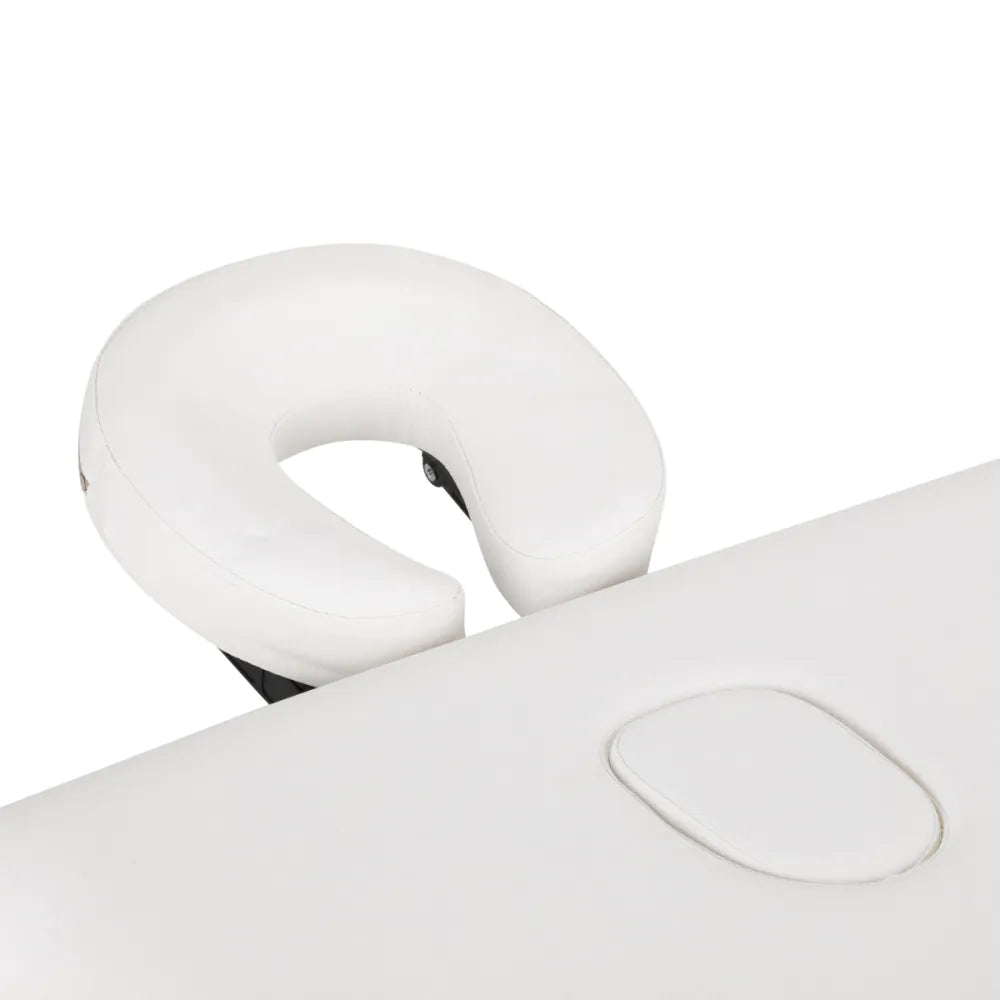 BALANCE Foldbar træ massagebriks 2 segmenter 190x70 HVID ELLER SORT