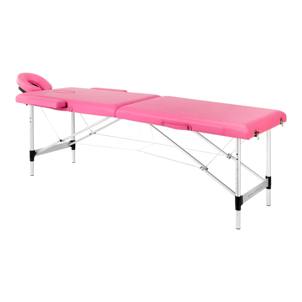 BALANCE aluminium foldbar massagebriks 2-delt Sort, Cream eller Pink