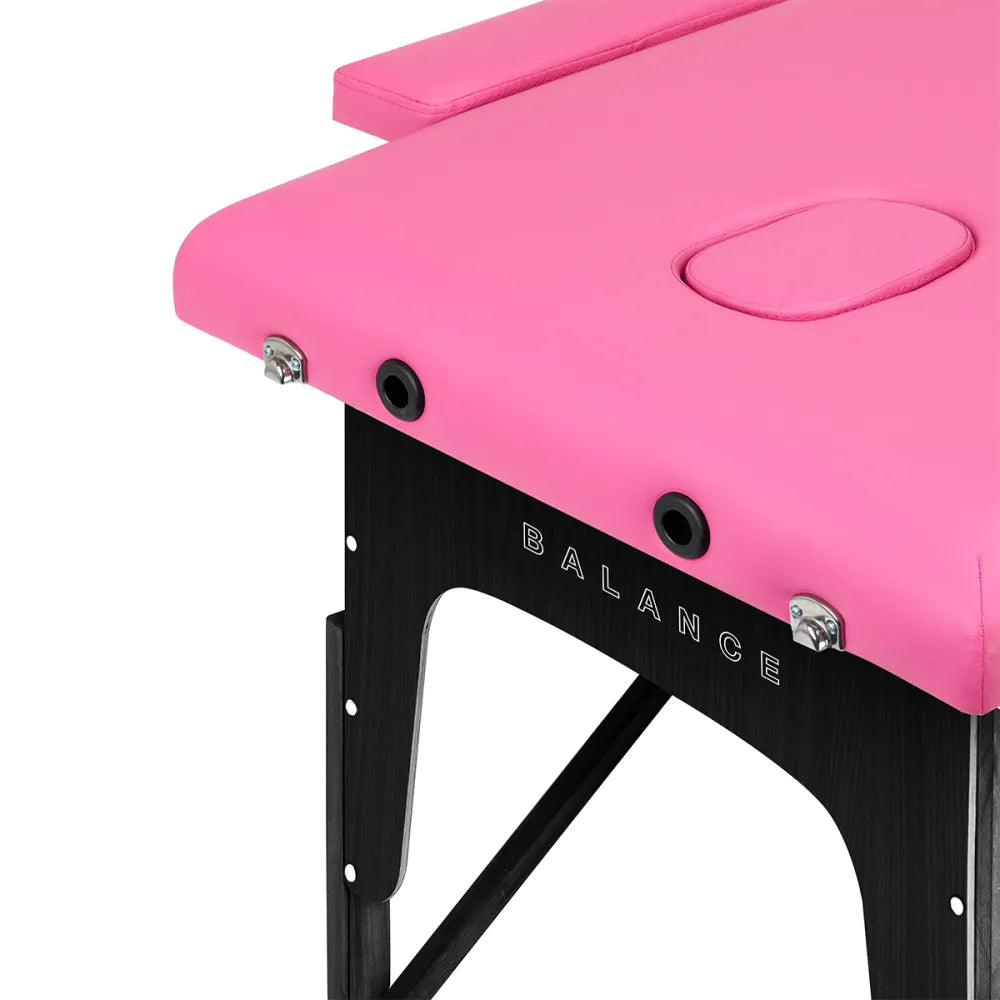 BALANCE foldbar massagebriks PINK ELLER SORT i træ 2 segmenter