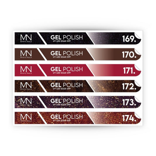 Tip Stick Gel Polish Sticker - 169-174