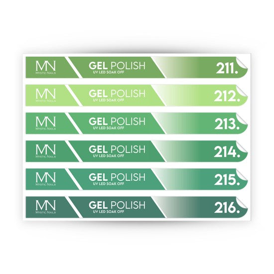 Tip Stick Gel Polish Sticker - 211-216