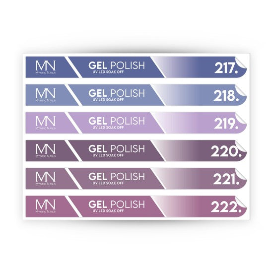 Tip Stick Gel Polish Sticker - 217-222