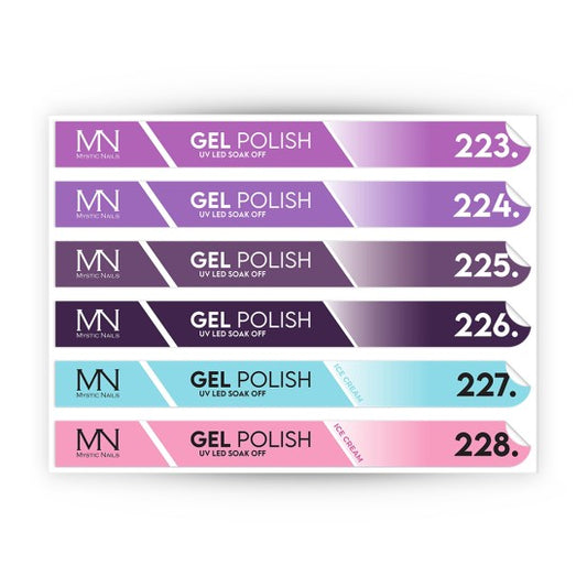 Tip Stick Gel Polish Sticker - 223-228