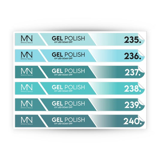 Tip Stick Gel Polish Sticker - 235-240