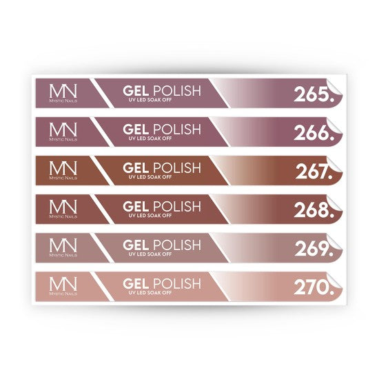 Tip Stick Gel Polish Sticker - 265-270