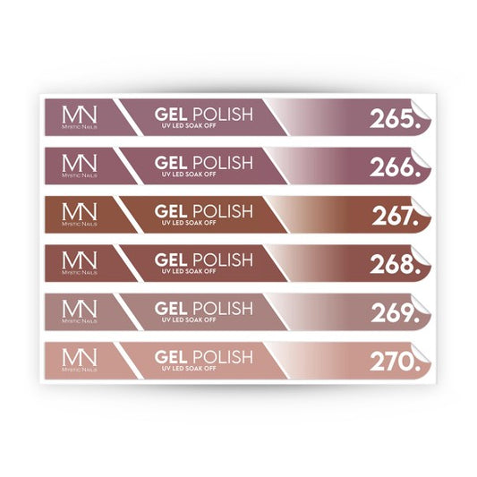 Tip Stick Gel Polish Sticker - 265-270