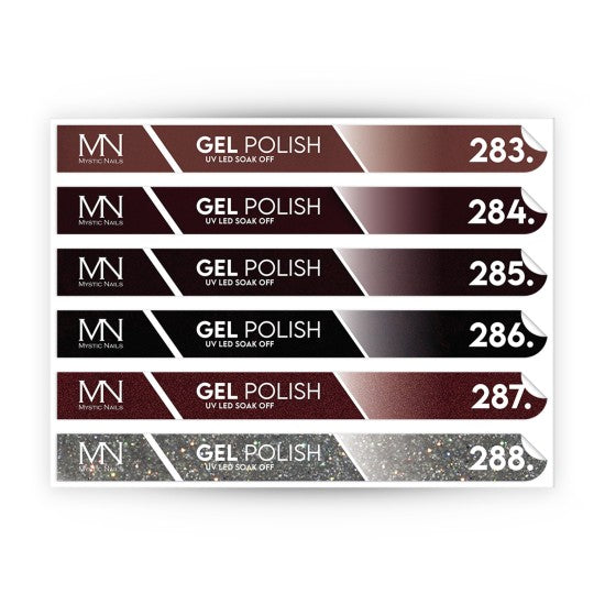 Tip Stick Gel Polish Sticker - 283-288