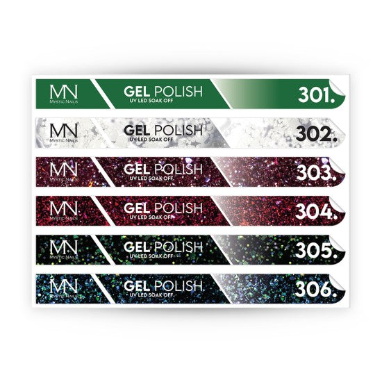 Tip Stick Gel Polish Sticker - 301-306