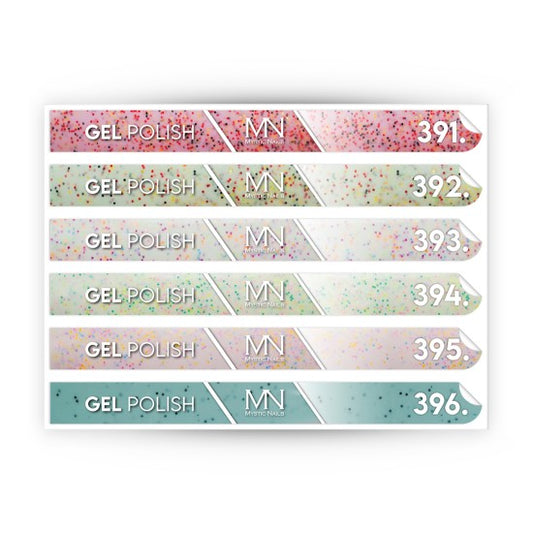 Tip Stick Gel Polish Sticker - 391-396