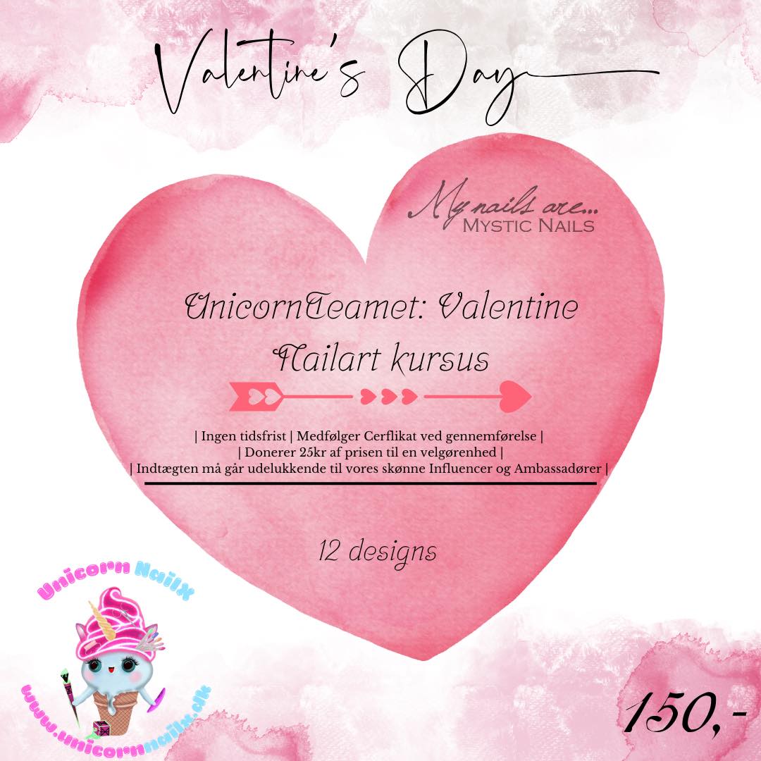 Valentine Nailart Kursus af UnicornTeamet
