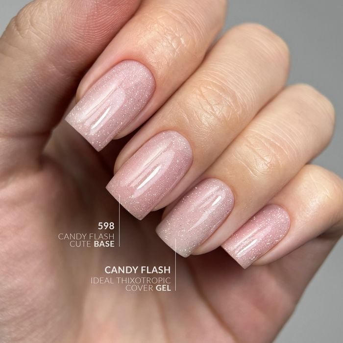 Gel Easy Leveling CANDY FLASH COVER - ideal tixotropic 15 g