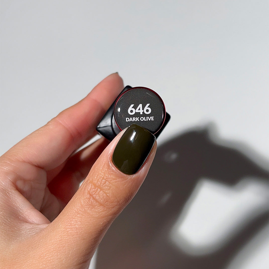 646 Dark Olive gel polish 10g