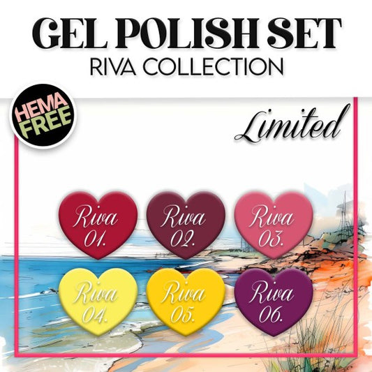 Gel Polish Set - Riva (HEMA-free) - 6 x 6 ml - LIMITED